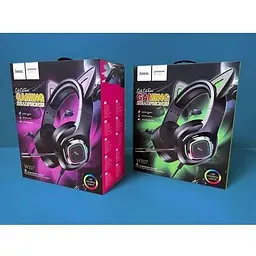 Навушники Hoco W107 Cute cat luminous 6931474791269 - мініатюра 9