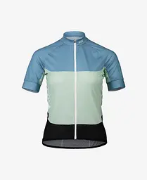 Велоджерсі жіноче POC Essential Road Light Jersey S Блакитний-Салатовий