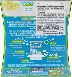 Таблетки для посудомийних машин Claro Еко Eco Classic Tabs 40 шт. (40823) - мініатюра 4