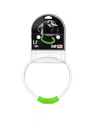 Світлодіодний (LED) нашийник Happet з USB для собак, зелений, 40 см, S (LE09)