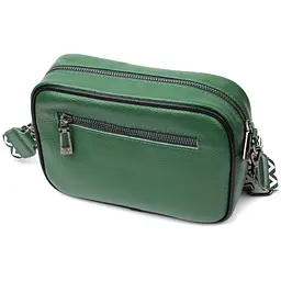 Цікава шкіряна сумка з плетіннями для стильних жінок Vintage 22х14х7,5 см sum0029010 - мініатюра 3