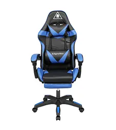 Крісло геймерське Kruger & Matz GX-150 з підставкою для ніг Black/Blue - мініатюра 2