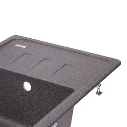 Кухонна мийка Lidz 620x435/200 GRF-13 (LIDZGRF13620435200), Графіт - мініатюра 5