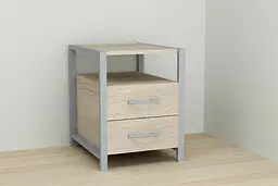 Тумба універсальна Ferrum-decor Вів'єн 2/2 50x41x40 сірий ДСП Дуб Сонома 16мм (FRD-104168) - мініатюра 2