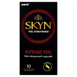 Презервативи безлатексні Unimil Skyn Intense Feel ребристі 10 шт. - мініатюра 3