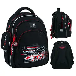 Рюкзак для початкової школи Kite Education 763S Speed Racer Чорний (K26-763S-2) - мініатюра 2