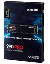 Твердотільний накопичувач Samsung M.2 1Tb, 990 Pro, PCI-E 4.0 x4, MLC 3-bit V-NAND, 7450/6900 MB/s (MZ-V9P1T0BW) - мініатюра 4