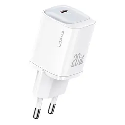 МЗП USAMS CC248 20W GaN Fast Charger (EU) White