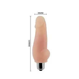 Реалістичний вібратор Super Mini Vibrator Flesh тілесний - мініатюра 2