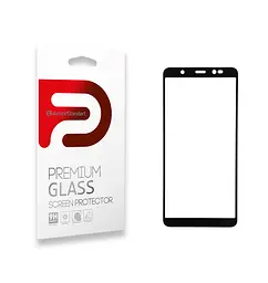 Захисне скло для TECNO POP 4 (BС2), Full Glue, 2.5D, на весь екран, глянцеве, загартоване 9H, повне проклеювання по всій поверхні, з чорною рамкою, протиударне, ArmorStandart (ARM57586)