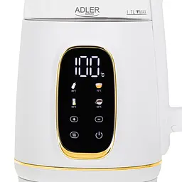 Електричний скляний чайник Adler AD 1305, 1.7 л, регулювання температури, бордовий - мініатюра 2