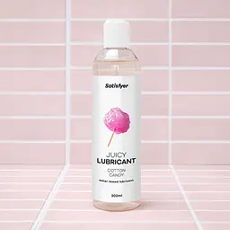 Лубрикант на водній основі Satisfyer Juicy Lubricant Cotton Candy water based 300 мл - мініатюра 8