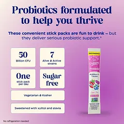 Пробіотичний напій Enzymedica Probiotic Drink Mix 50 млрд КУО смак ягід 20 стіків по 2 г - мініатюра 3
