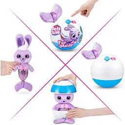 Інтерактивний ігровий набір Pets & Robo Alive серії "Furmaids" S1 Кролик Старлет (9555B) - мініатюра 5