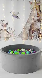 Сухий басейн з кульками сірий - мініатюра 2