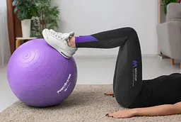 М'яч для фітнесу (фітбол) Power System PS-4018 Ø85 cm PRO Gymball Purple (PS-4018_85cm_Purple) - мініатюра 4