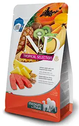 Сухий корм Farmina N&D TROPICAL SELECTION SALMON ADULT MEDIUM & MAXI для середніх та великих порід з лососем та тропічними фруктами 2 кг