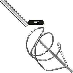 Міксер для сумішей та розчинів HEX 100 мм (100-031) - мініатюра 4