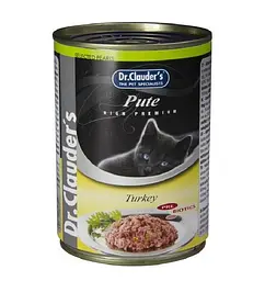 Консерви для котів Dr.Clauder's Selected Pearls Turkey з індичкою 400 г