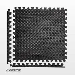 Татамі мат EasyFit SwallowTail 4 шт (60х60х1 см) пазл хвіст ластівки з бортиком - мініатюра 3