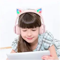 Бездротові навушники Hoco W39 Cat Ear Bluetooth блакитні 6931474779250 - мініатюра 5