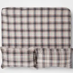 Трикотажний комплект: простирадло на резинці 180*200 см з наволочками, checkered 004-107-18-48-3-3 - мініатюра 3
