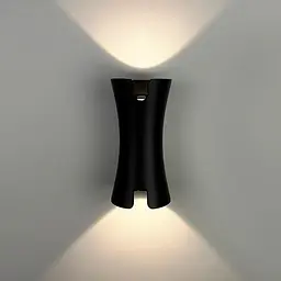 Фасадне LED бра чорного кольору 18х9 см | Line F | Арт. 9601В С 10W 3000K IP54 ВК - мініатюра 4