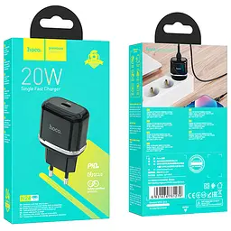 МЗП Hoco N24 Victorius PD20W (1USB-C) Black - мініатюра 4