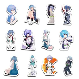 Стікерпак GeekLand Evangelion Ayanami Rei 45 штук (SP AR 01) - мініатюра 3