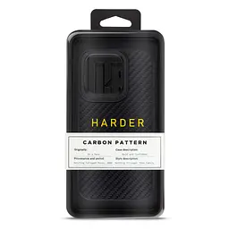 Чохол до мобільного телефона Harder Carbon Pattern Apple iPhone 14 Pro Black (ARM76779) - мініатюра 3
