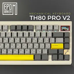 Клавіатура Epomaker TH80 PRO V2 Wisteria Tactile White механічна бездротова (TH80-PROV2-W-WT) - мініатюра 5
