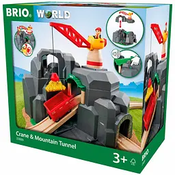 Игровой набор для железной дороги Brio Туннель с подъемным краном (33889)