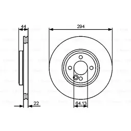 Гальмівний диск Bosch 0 986 479 438 - мініатюра 5