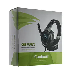 Ігрові накладні навушники Canleen CT990 з мікрофоном і підсвіткою (Чорний) - мініатюра 5