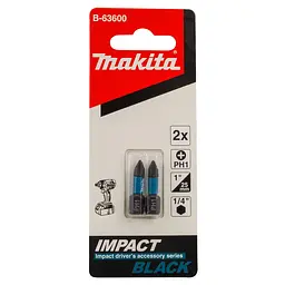 Біти торсіонні PH1 25 мм Makita Impact Black B-63600 (2 шт)