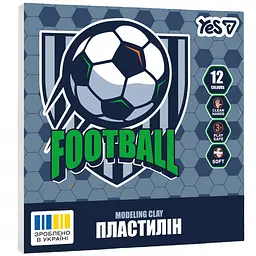 Пластилін Yes Football 12 кольорів 240 г (540714)