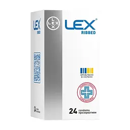 Презервативи Lex Condoms Ribbed 24 шт. (4820144774485)