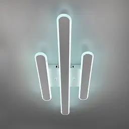 Стельова LED люстра в білому корпусі 62х25х6 см | Line F | Арт. 6203-3 WT - мініатюра 6