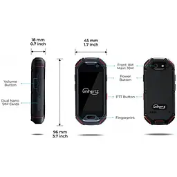 Смартфон Unihertz Atom 4/64Gb black - мініатюра 3