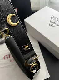 Жіноча сумка G-Dream сідло (в стилі Гесс Guess) Чорна - мініатюра 7