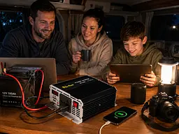 Перетворювач AC / DC RPI 500 W SU-KAM / Перетворювач напруги з вольтметром / Автомобільний інвертор 12-220 В - мініатюра 2