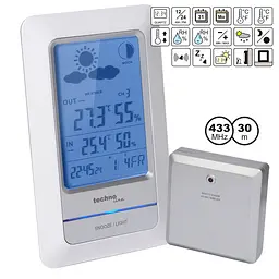 Метеостанція Technoline WS6740 White/Silver (WS6740) - мініатюра 7