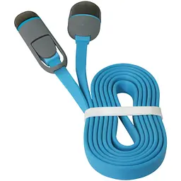 Дата кабель USB10-03BP USB - Micro USB/Lightning, blue, 1m Defender (87487) - мініатюра 3
