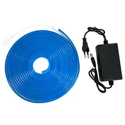 Світлодіодна неонова стрічка NeonFlex NF-S5, силіконова, гнучка, синя, довжина 5 м, живлення 12В - мініатюра 7