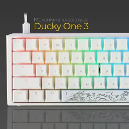 Клавіатура Ducky One 3 SF Cherry MX Red RGB White (DKON2167ST-RUAPXPWWWSC1) UA [126036] - мініатюра 6
