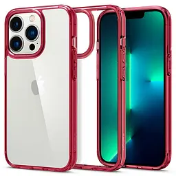 Оригінальний протиударний чохол для iPhone 13 Pro (6.1") Spigen Ultra Hybrid Red Crystal (ACS03263) - мініатюра 8