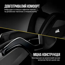 Навушники Corsair бездротові ігрова гарнітура Void RGB Elite Wireless Carbon (CA-9011201) - мініатюра 8