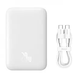Зовнішній акумулятор Baseus MagSafe 6000mAh 20W (PPCX020002) білий - мініатюра 2
