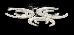 Світлодіодна люстра Splendid Ray L1655/3+3 LED (CH), білий, хром, 126 Вт, від 10-18 м² - мініатюра 3