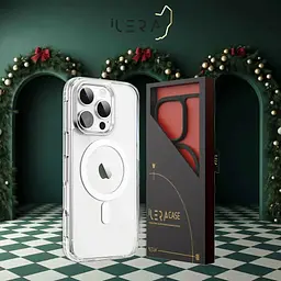 Чохол iLera with MagSafe для Apple iPhone 16 Pro Max Transparent [iLGCLCa16PrMx] [125209] - мініатюра 3